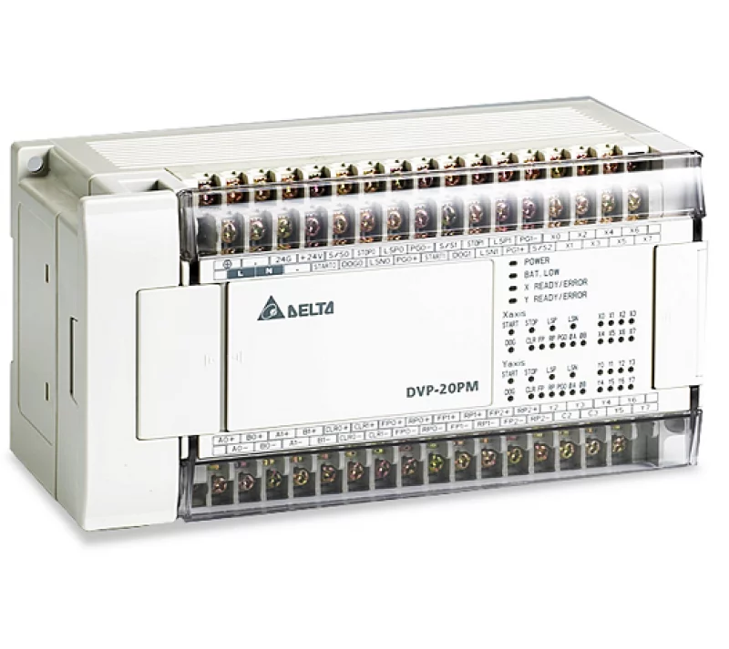 DVP20PM00M 20 Point, 8DI/6DO, 220VAC, дифференциальные выходы до 500 кГц, управлением по 3-м осям (X, Y, Z)